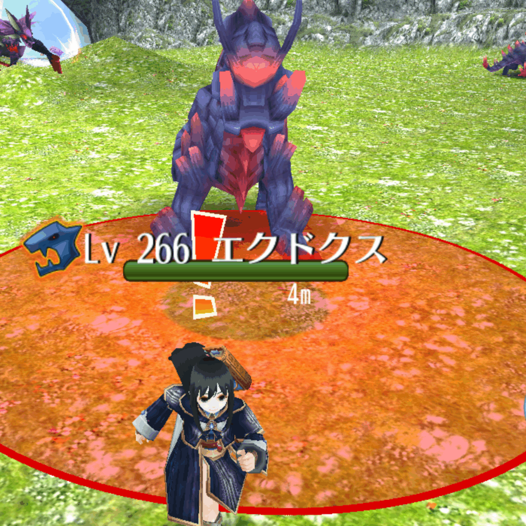 トーラムオンラインのエクドクスというフィールドボスの赤床2