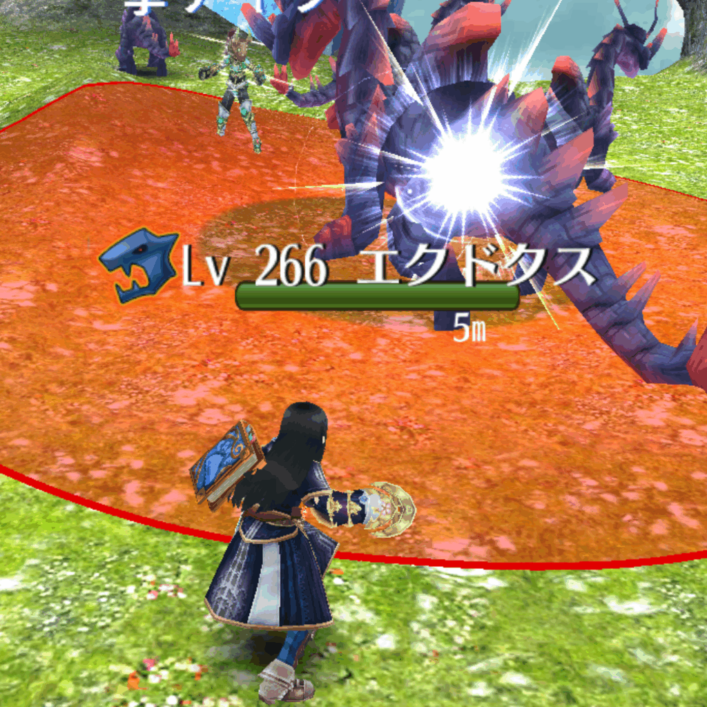 トーラムオンラインのエクドクスというフィールドボスの赤床1