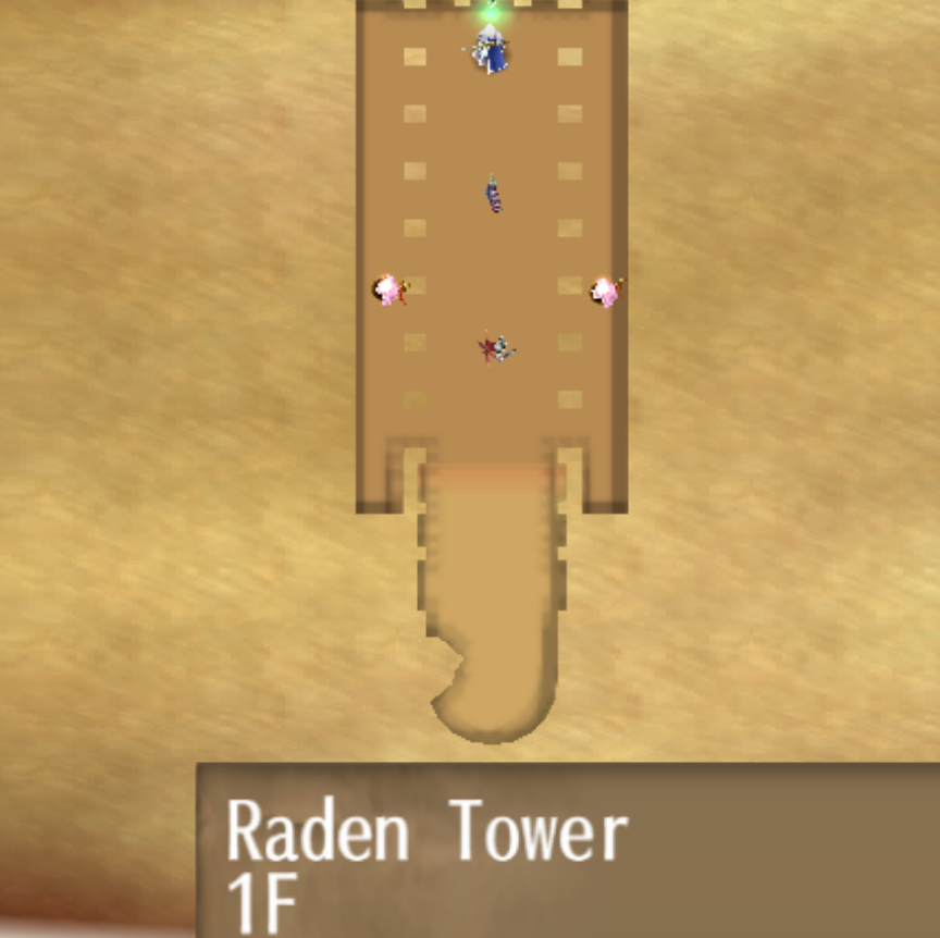 Map of Raden Tower 1F