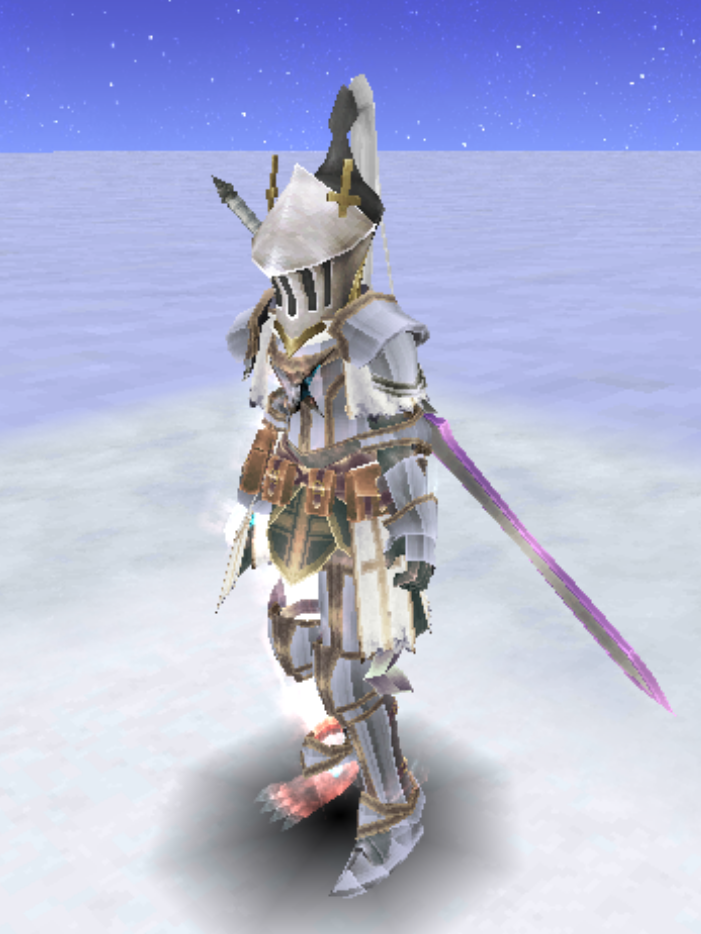 トーラムオンラインの252レベ両手剣テストパラの見た目